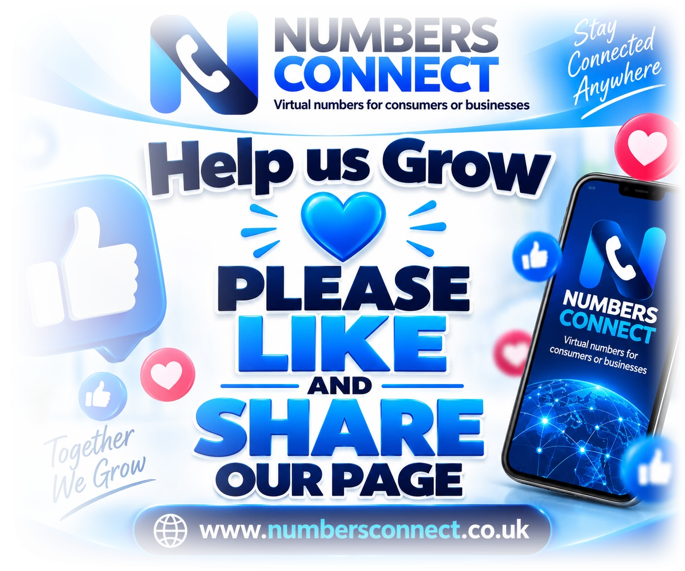 Numbers Connect on Facebook